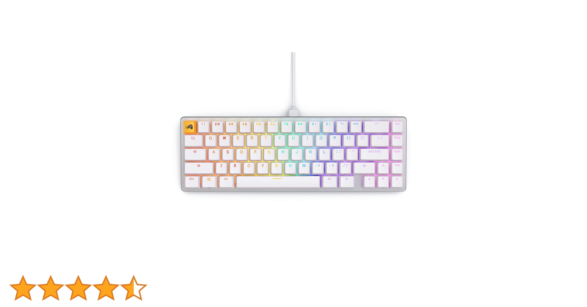 Glorious Gaming GMMK 2-65 Percent Keyboard - White Custom